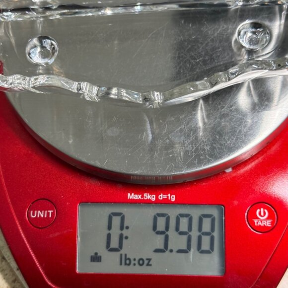 Vintage Elegant Divided Glass Tray With Etched Floral Design & Ornate Handles - Picture 5 of 8